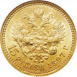 золотые монеты царской россии